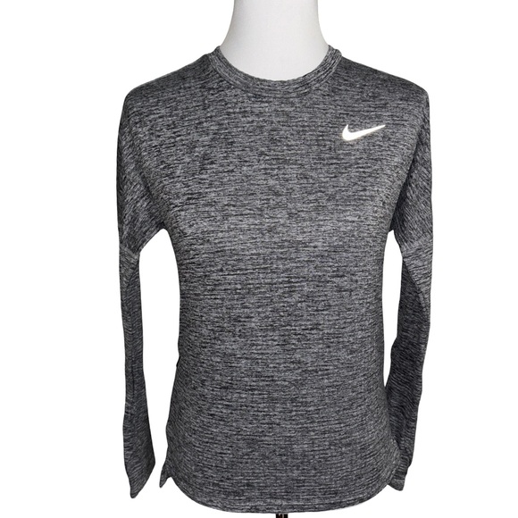 Nike Tops - Nike Running Women's Heathered Gray Long Sleeve Tee